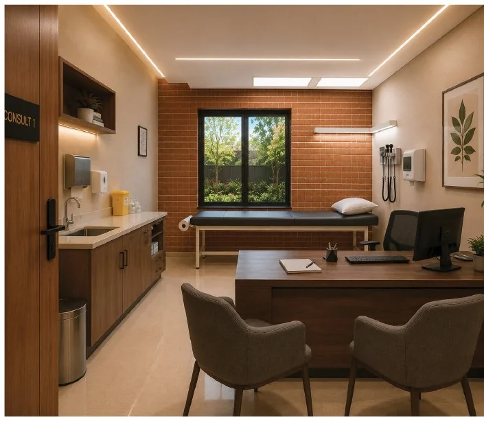 Medical consult suite concept