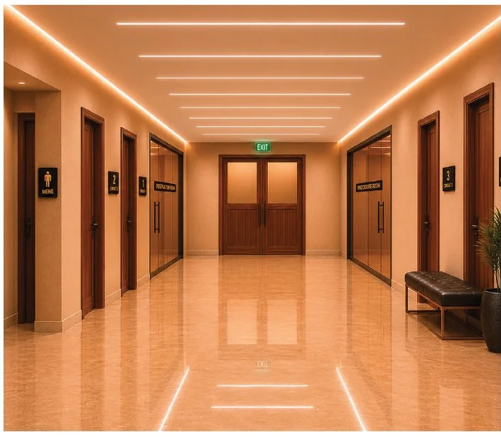 Main medical centre corridor concept