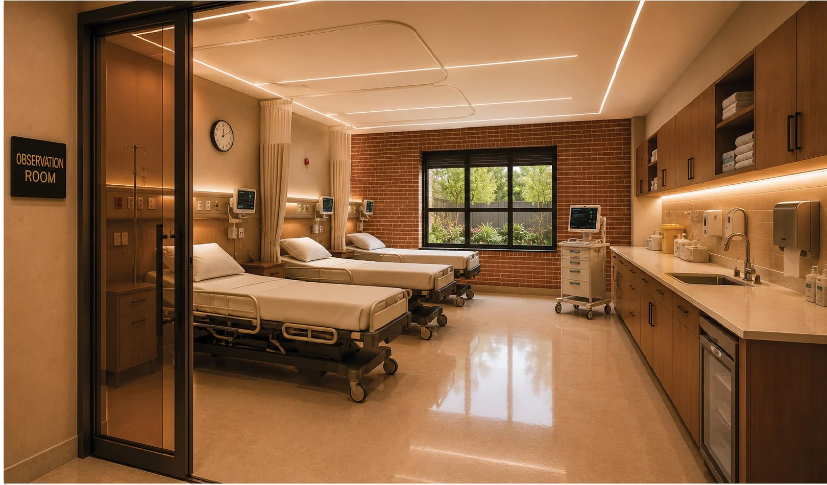 Four bed observation suite concept